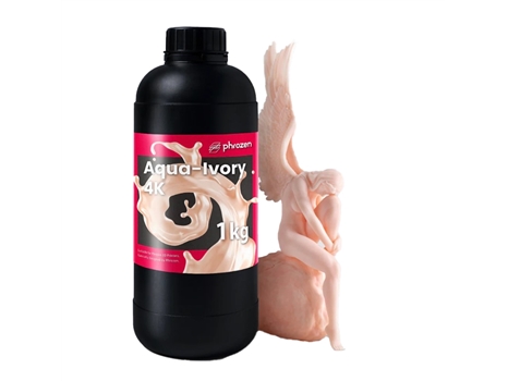 Phrozen 湖水4K模型樹脂-湖水粉肌與成品