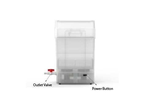 Phrozen Wash Mega S - Outlet Valve and Power Button