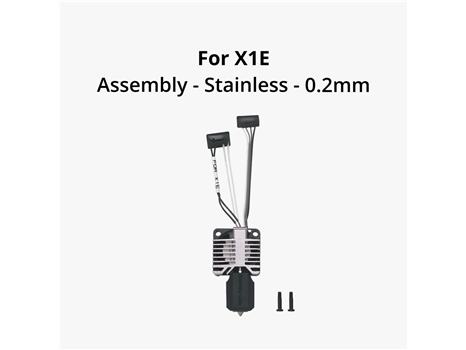 Complete Hotend X1E - 0.2mm Stainless Steel