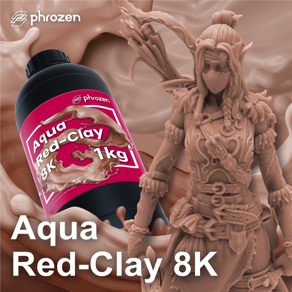Phrozen 湖水8K模型樹脂-紅陶色 (1kg)
