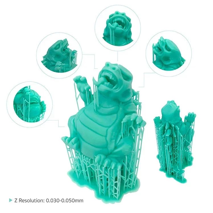 Phrozen 湖水綠模型樹脂 3D 列印成品