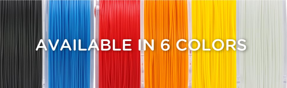 PolyFlex™ TPU95 系列有六色可選