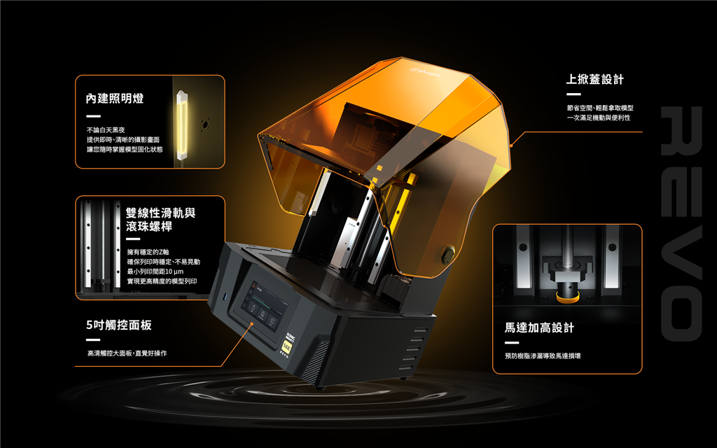 光固化3D列印機功能升級