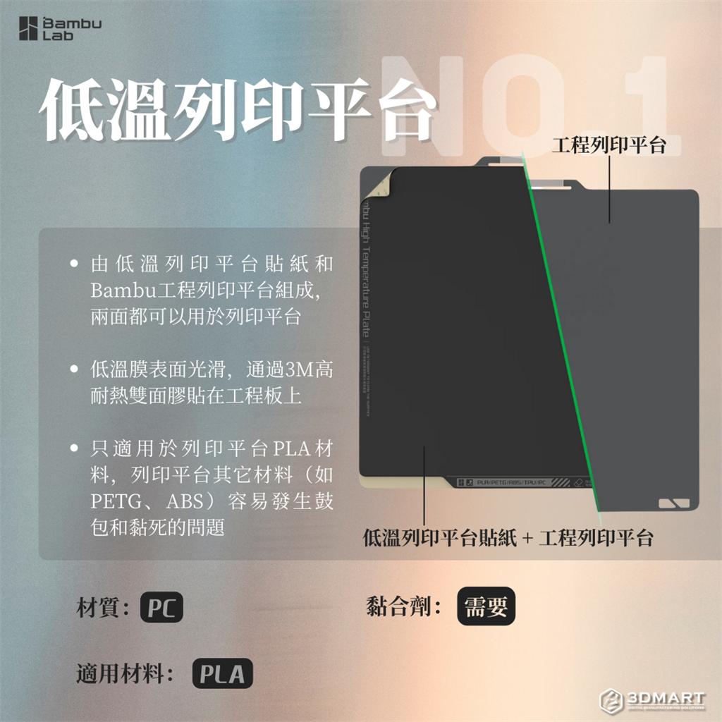 Bambu Lab 低溫列印平台特性