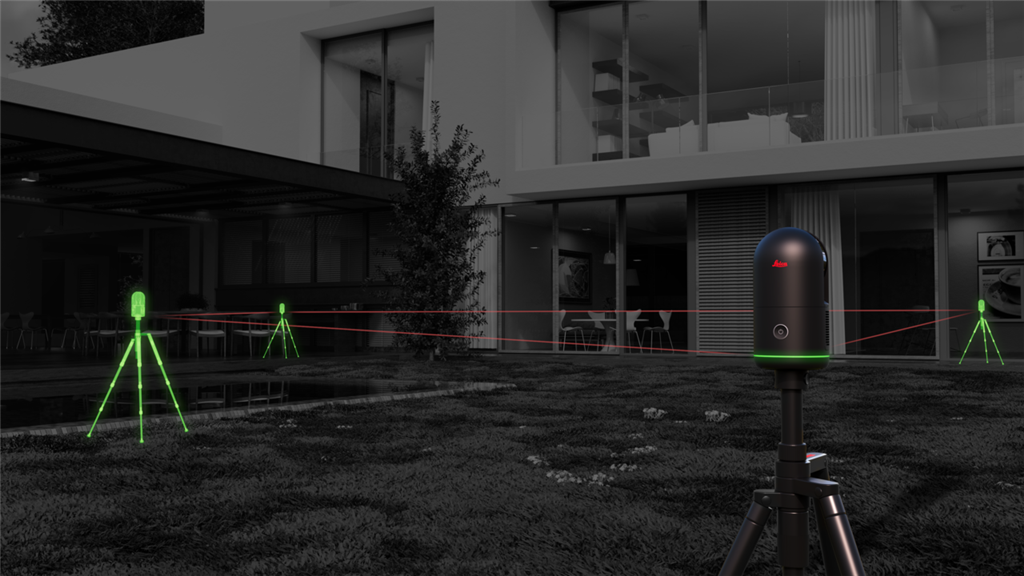 Leica Blk360 G2 雷射3D環景掃描器的VIS掃描對準系統