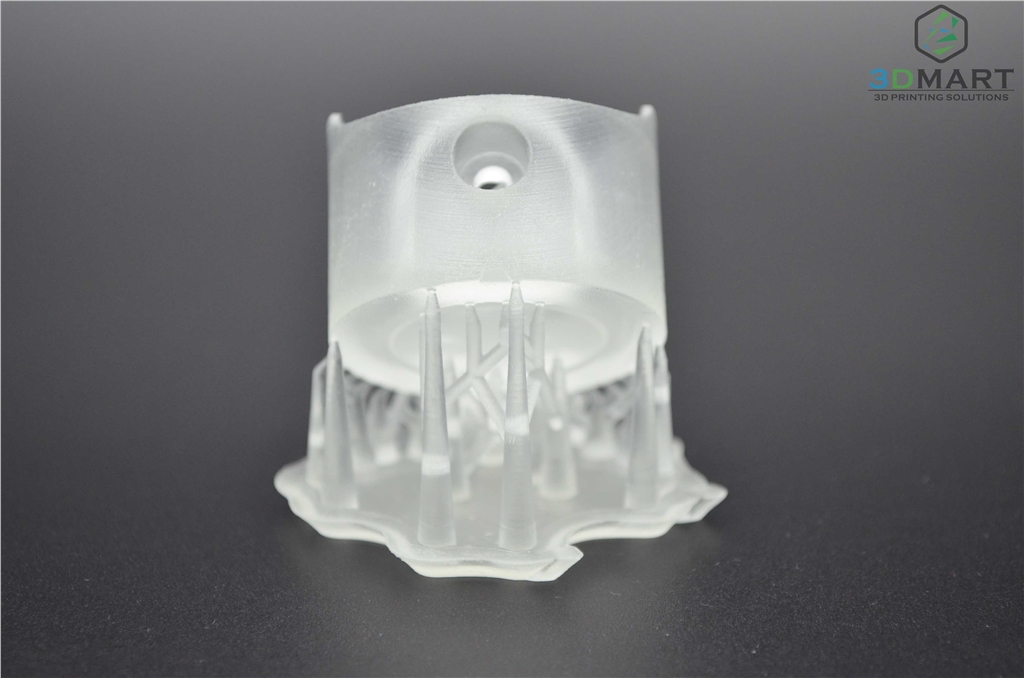 Formlabs SLA 3D列印機 Form 2 台灣 開箱文章 成品未拆支撐 正視角 3DMART