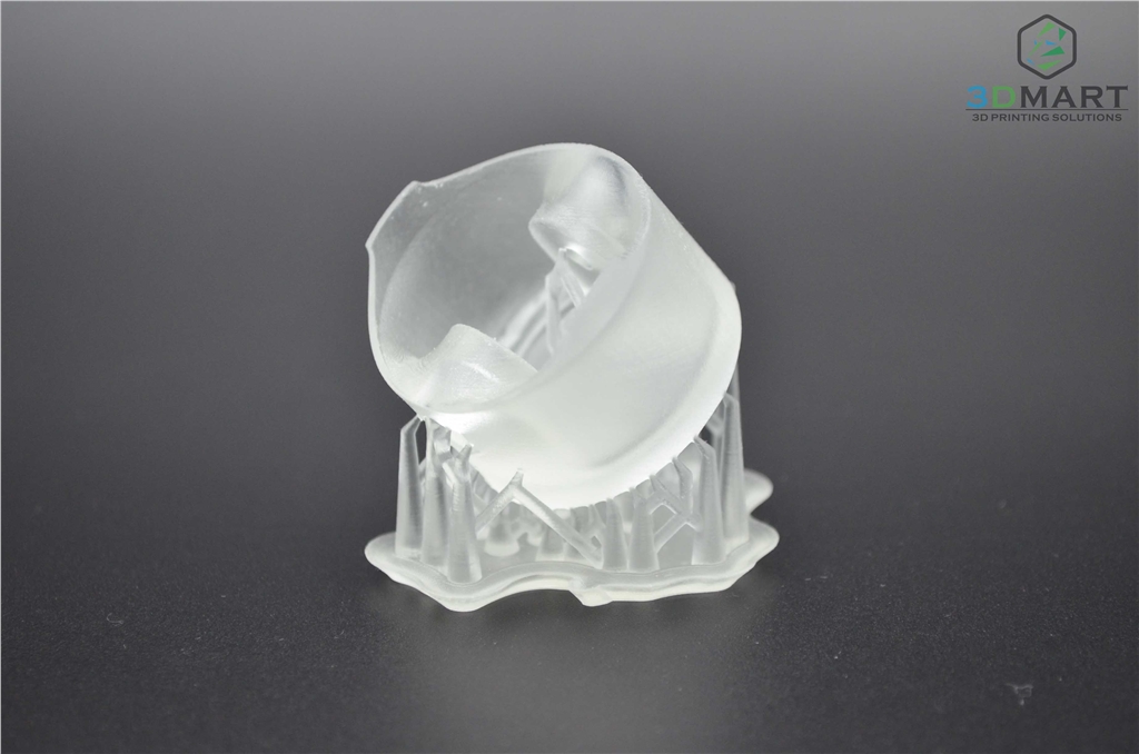 Formlabs SLA 3D列印機 Form 2 台灣 開箱文章 成品未拆支撐 側視角 3DMART