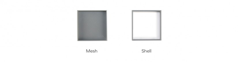 mesh and shell