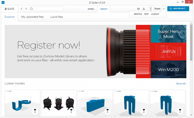 Zortrax M200  Z-Suite操作指南  z-suite 模型庫指南